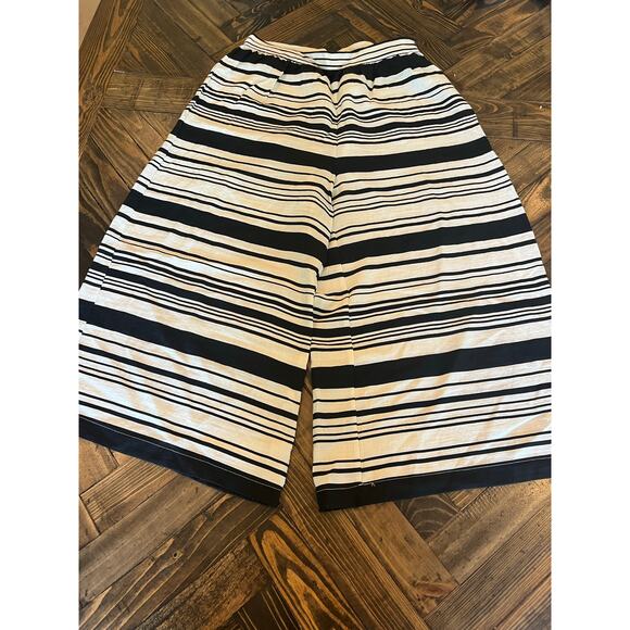 Cottage Core Wide Leg Pant Women Medium Lagenlook Boho Hippie Crop Beach Cruise - Picture 1 of 8